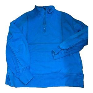 Blue Quarter-Zip Pullover Free People Movement